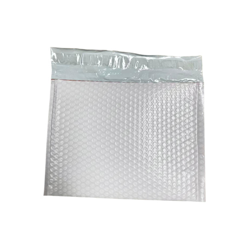 Thickened white pearlescent bubble wrap envelope