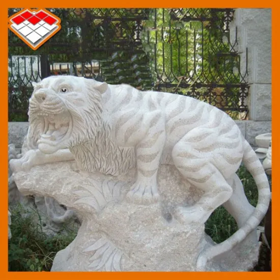 Granite sculpture stone statue hand carved honed surface finished tiger stone statue for sale in guangzhou