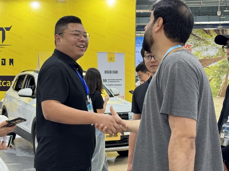 Chongqing Jinyu Import & Export Co., Ltd. and CBT, the used car export platform, participated in the Auto Export Industry Belt Expo