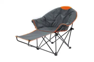 Portable Folding Suntime Oversized Padded Moon Round Saucer Sofa Beach Chairs