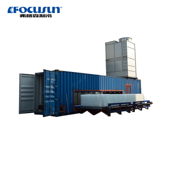 20 Tons Containerized Direct Refrigeration Block Ice Machine for Cooling by FOCUSUN Commercial