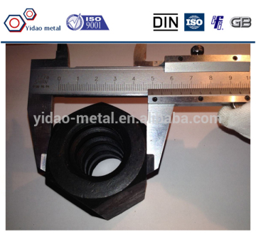 Hex Lock Nut , Hexagon Coupling Nuts for screw steel bar / tie rod