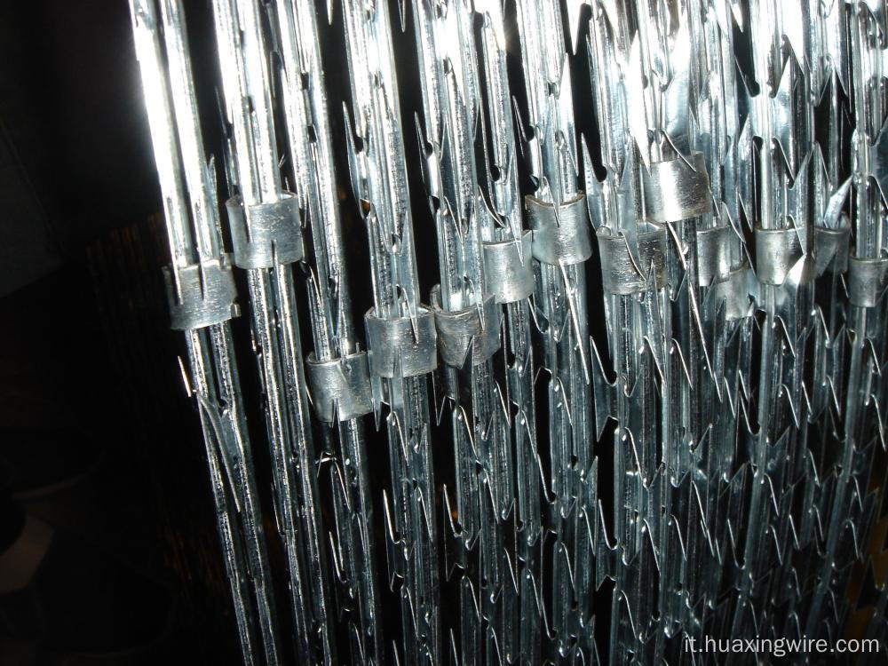 Mesh filo spinato con rasoio rivestito in PVC