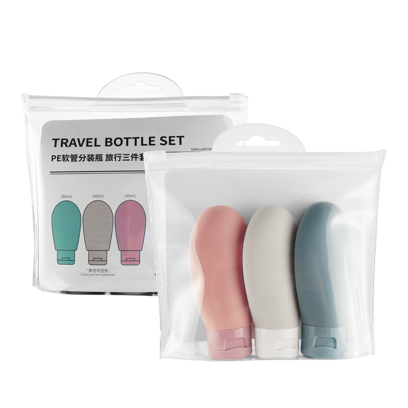 50 ml 100 ml leere Reisebottle-Set 4 in 1 tragbaren Reisetilikonkosmetikflaschen