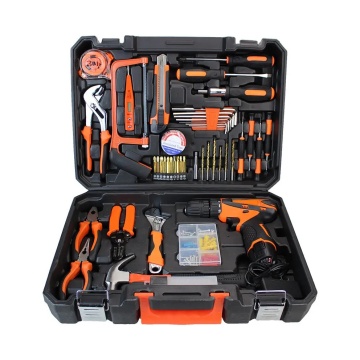 Complete Professional Factory Hand Tools Set with Cordless Drill for Home Use