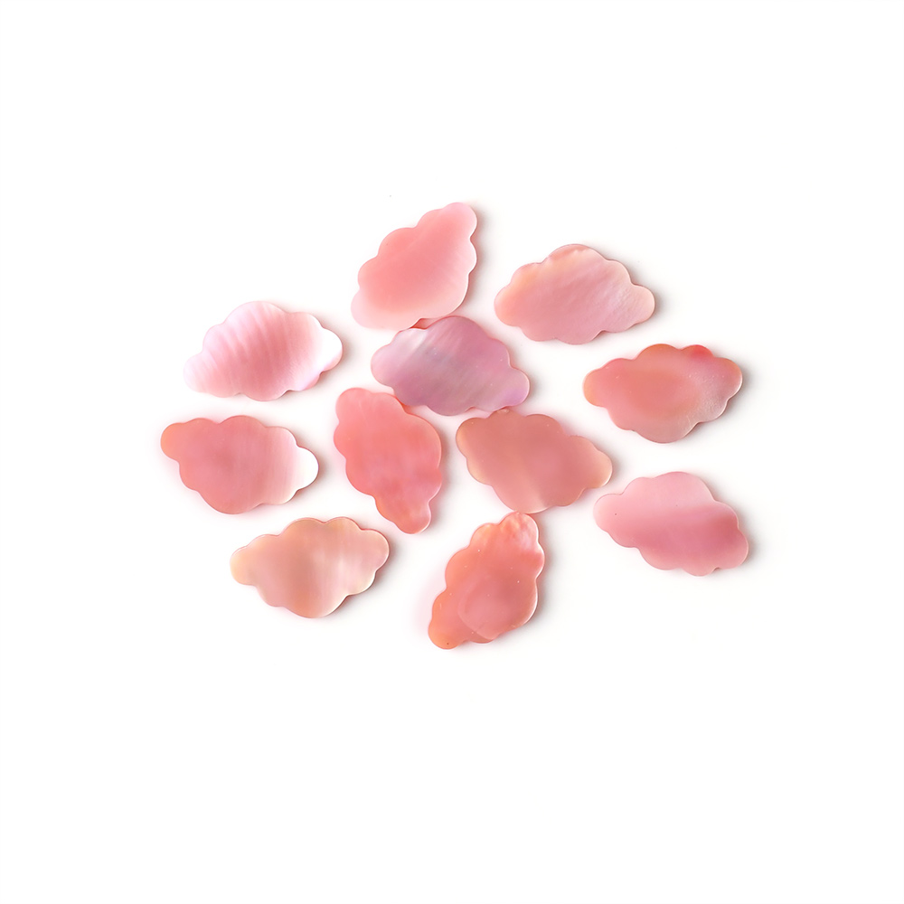 flat back cut pink mother of pearl