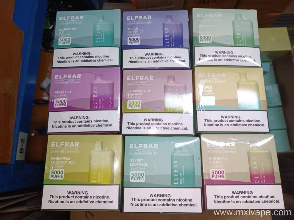 E Cigarette Elf Bar BC5000 Puffs Disposable Vape