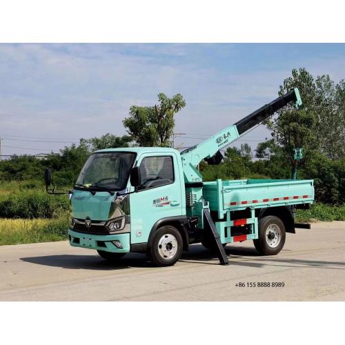 Truk Foton Kecil Memasang 2 ton kapasitas crane