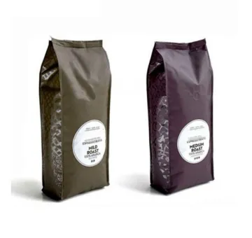 customized logo side gusset square bottom bag for tea packaging