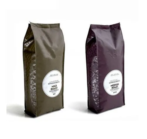 customized logo side gusset square bottom bag for tea packaging