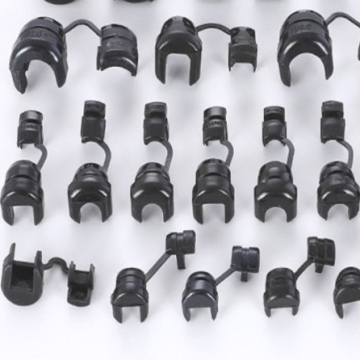 Plastic H Type Nylon Black Cord Strain Relief Bushing