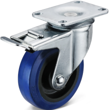 Elastic rubber Trolley Casters