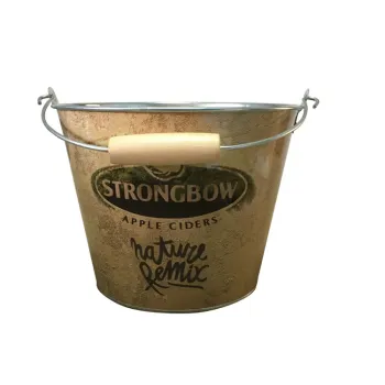 Custom Printed Round Party Wooden Handle Bucket