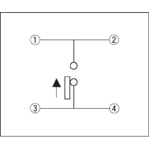 Small Two-way Action Switch with Positioning Pin