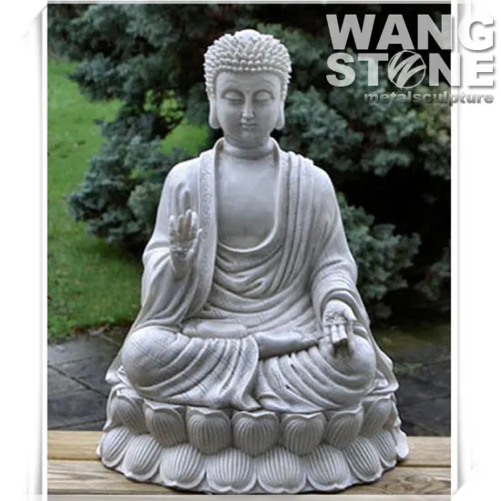 Life Size Meditating Stone Buddha Garden Statue
