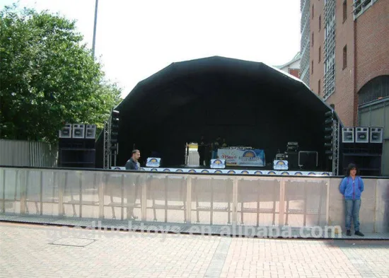 Customized Giant Inflatable Stage Cover Black Large Inflatable Event Tent