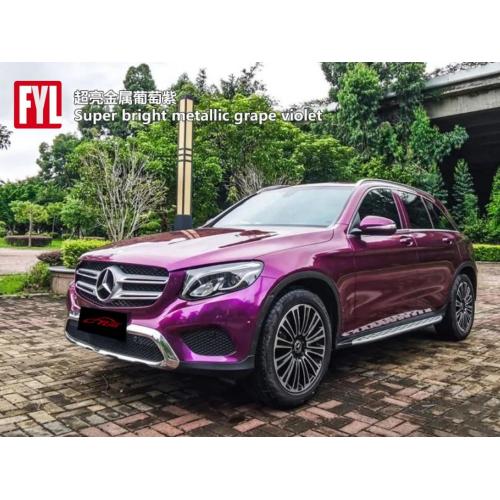 Ultra Gloss Gloss Metallic Uva Violet Car Vinyl Film