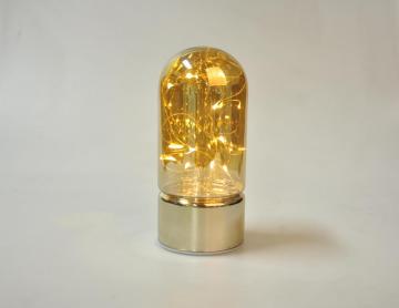 Dôme en verre avec LED de chaîne