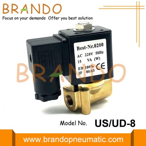 US-8 G1 / 4 &#39;&#39; 2/2 NC UNI-D-typ elektromagnetisk ventil