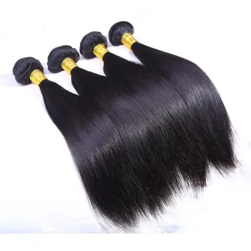 Cuticle Aligned Keratin Straightening Wet And Wavy Brazilian Weave 12 A Straight Raw Indian Hair 32 34 30 inch bundles Hair