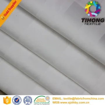 2016 wholesale bleach cotton satin stripe textile hotel beding fabric