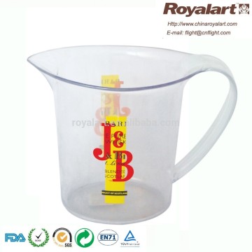 J & B Transparent ice bucket with handle, beer bucket