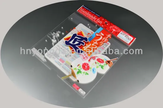 2015 OPP+CPP Fashionable Header Hand-Made Fan Plastic Bags