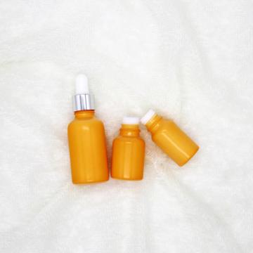 Yellow Coating Essential Oil Bottle With aluminum dropper