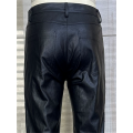 Cotton Rayon Mens Anti-Pilling Black Fashion PU-broek