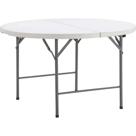 Portable 4ft Metal Legs Plastic Round Folding Table for Catering and Dining