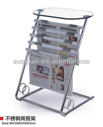 newspaper display rack