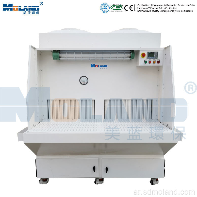 مرشح خرطوشة استخراج الغبار Downdraft Workbench