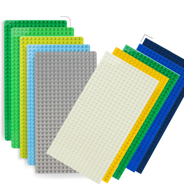 Building classici: kit di piastre di base di grandi dimensioni con 16x32 punti, angoli arrotondati da 51x25,5 cm - accessorio per la costruzione perfetta per bambini
