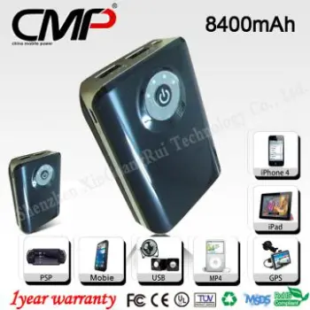 2 Port Portable External Battery Power bank 8400mAh for mobile phone