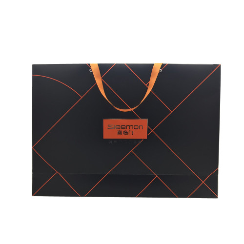 Coated paper offset printing gift handbag