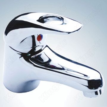 Sola manija lavabo grifo ajustable de la temperatura