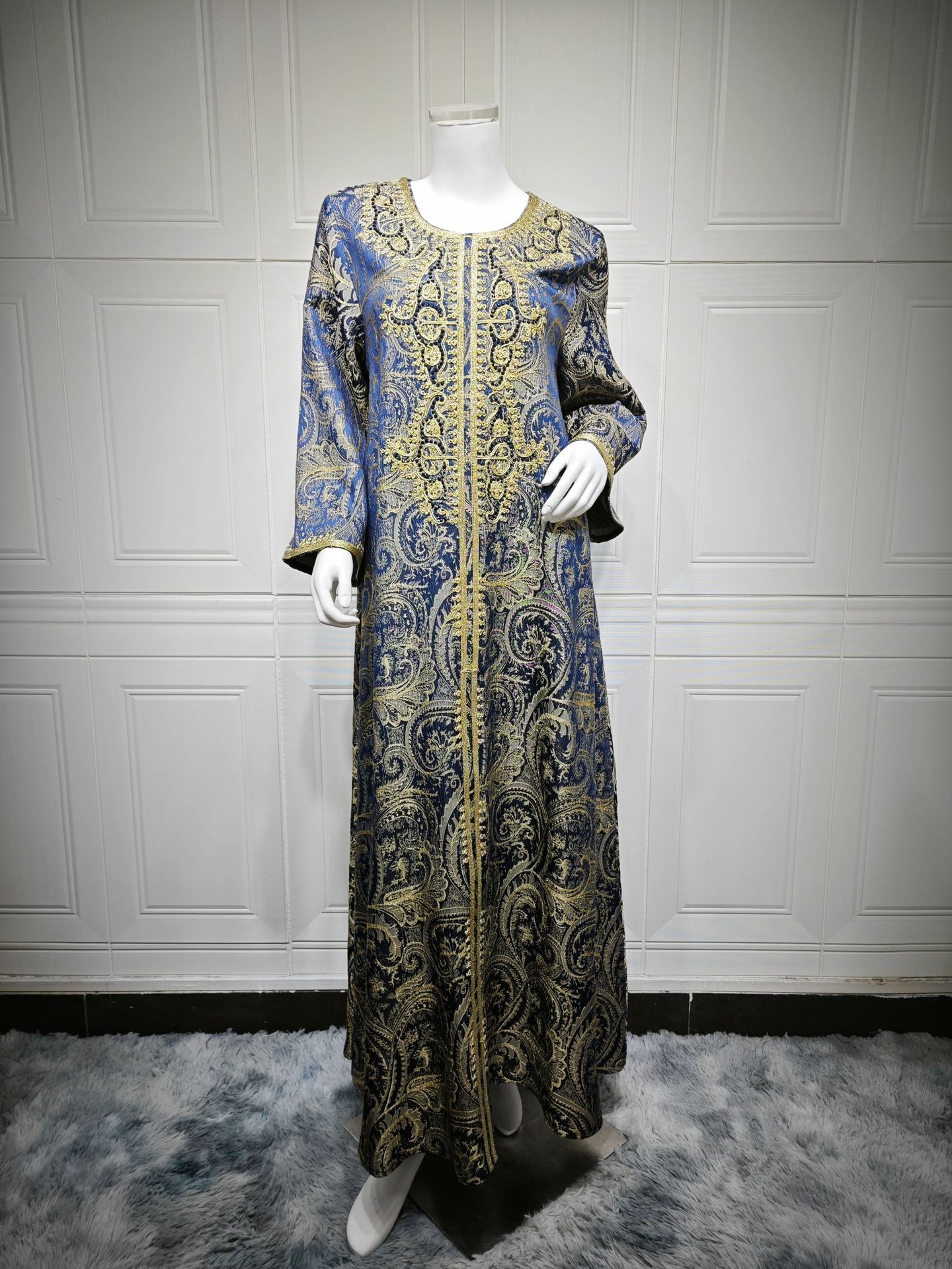 Embroidery Abaya Dress AB487 (12)