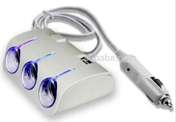 1 to 3 way outlet cigarette socket