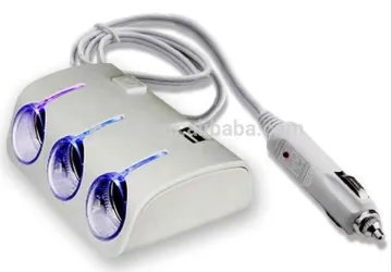 1 to 3 way outlet cigarette socket