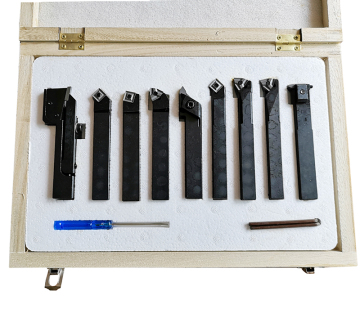 Cassetta degli strumenti di rotazione con rivestimento 7pc/9pc set di strumenti per il tornio