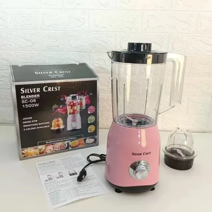High-Speed 1500W Blender with 1.5L Capacity - Silver Crest Wall-Breaking Machine