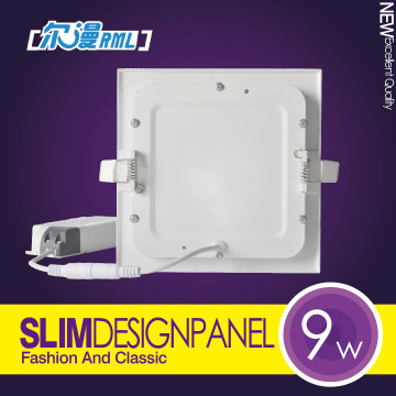 High quality 9W square panel light, led panel light,led lighting