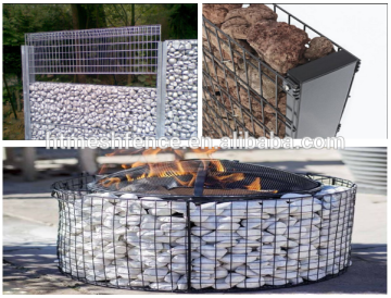Hot-dipped Galvanized Welded Mesh Gabion wire cages rock retaining wall