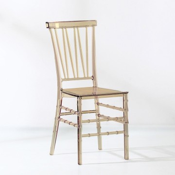 PurelyFeel Wedding Transparent PC Acrylic Fork Back Chair