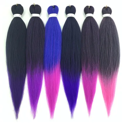 Pre Stretched Braiding Hair Extensions Wholesale Price Prestreched Synthetic Fiber Braiding Hair Jumbo Hair Braids For Women