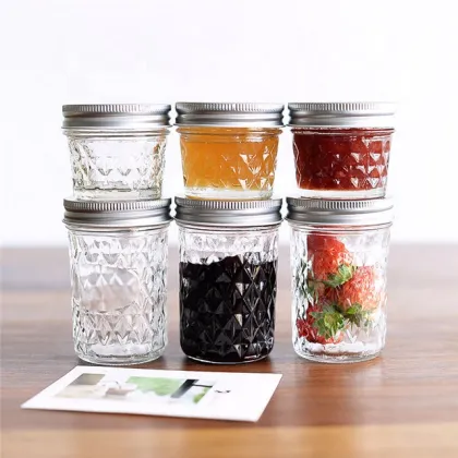 Fashion Spice Coffee Tea Sugar Canister Glass Bottle Rice Storage Container