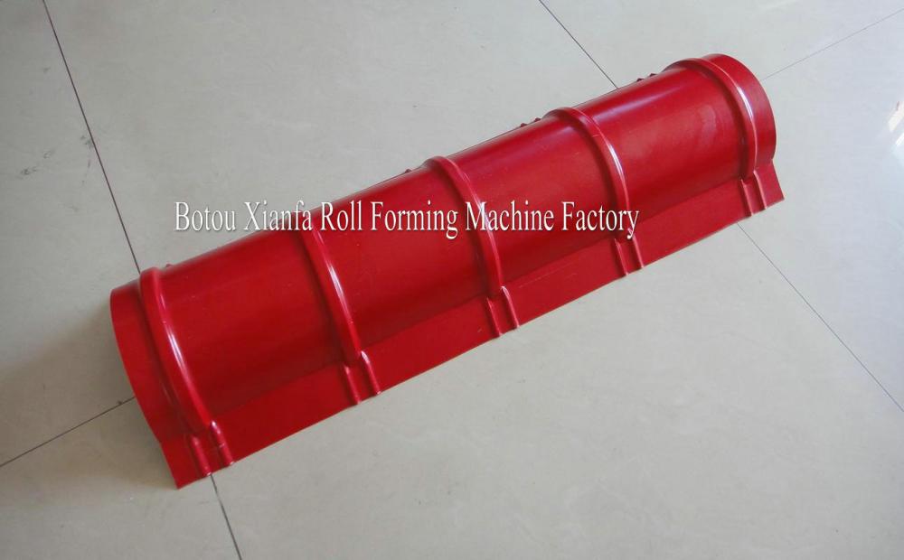 Aluminum Galvanized Glazed Tile Ridge Cap Making Machine