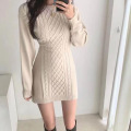 Women's Long Sleeve solid color Dress