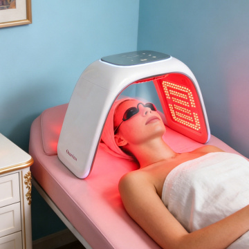 Máquina de terapia de luz facial LED Omeina de 7 colores para tratamiento de la piel facial