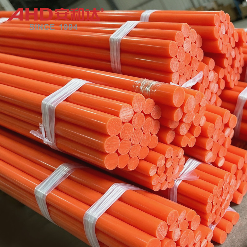 Wear Resistant Orange POM Rod